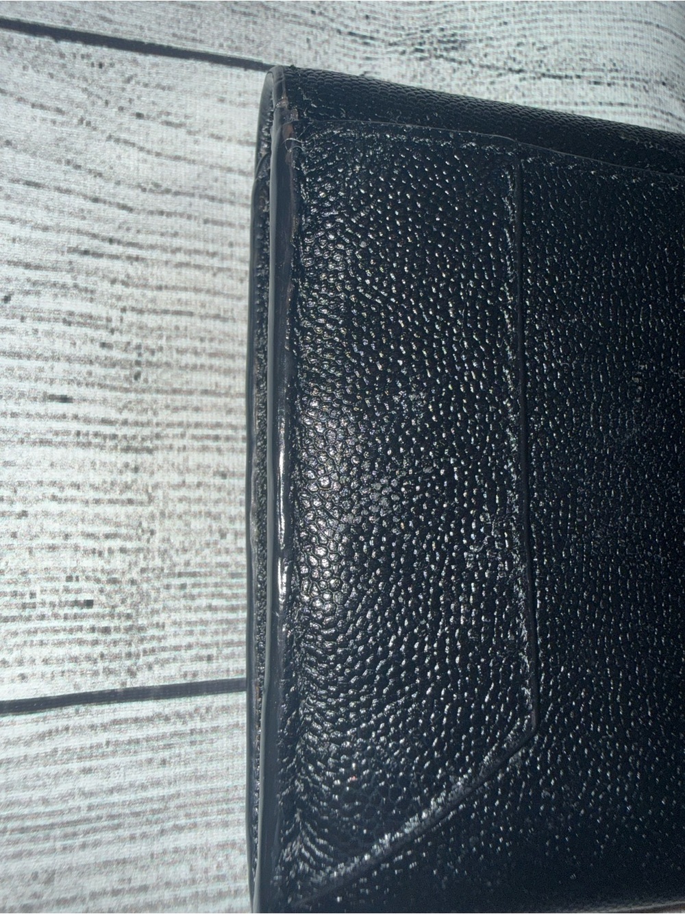 Henri Bendel Black Leather Envelope Wallet - Black - Picture 6 of 7